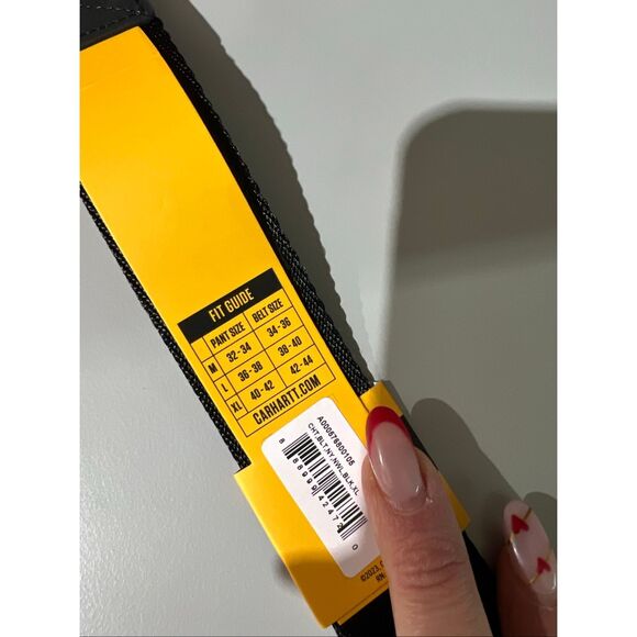 Carhartt NWT Ladder Lock Adjustable Belt Black - Picture 5 of 5